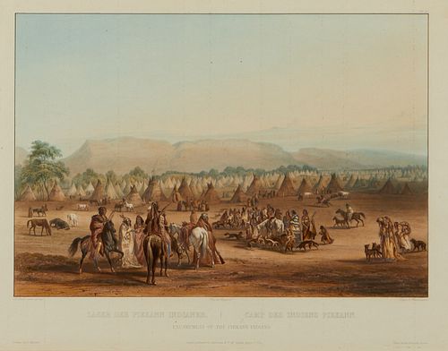 KARL BODMER ENCAMPMENT OF THE 37f196