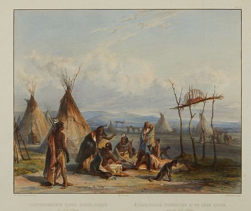 KARL BODMER "FUNERAL SCAFFOLD"