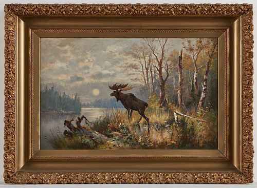 FEODOR VON LUERZER MOOSE LANDSCAPE 37f1b0