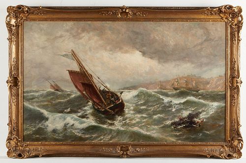 THOMAS ROSE MILES MARINE PAINTING 37f1c3