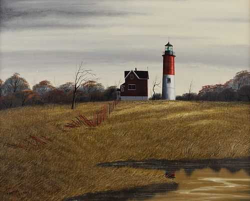 THOMAS KERRY "LIGHTHOUSE" ACRYLIC