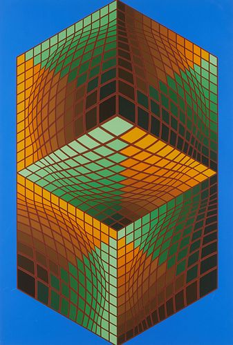 VASARELY TER UR 3 OP ART SERIGRAPHVictor 37f1fc