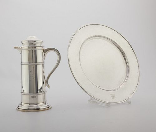 SHREVE CRUMP & LOW STERLING SILVER TANKARD