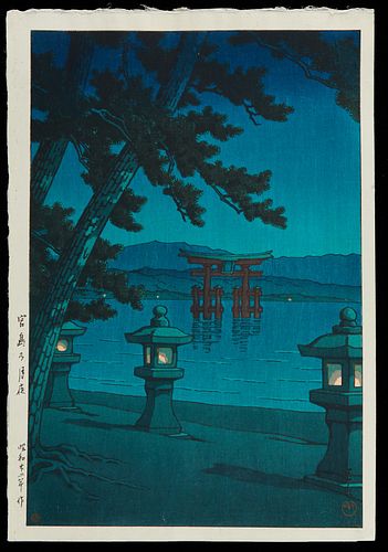 HASUI KAWASE "MOONLIT NIGHT AT