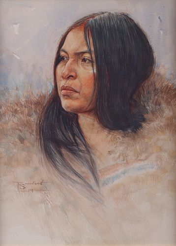 TOM SAUBERT "WINTER ROBE" WATERCOLOR