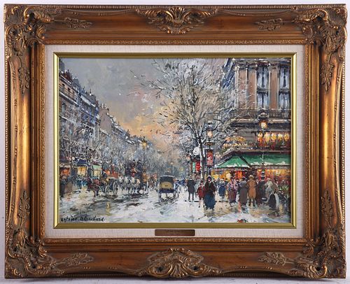 ANTOINE BLANCHARD WINTER SCENE 37f32b