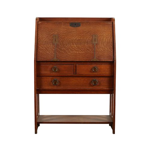 STICKLEY BROTHERS DROP-FRONT DESK