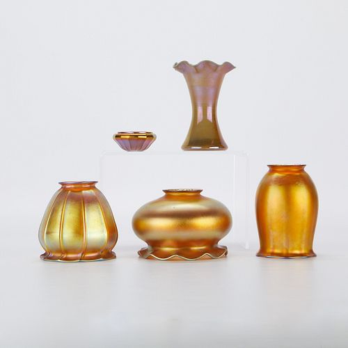5 QUEZAL GLASS - LAMPSHADES, SALT