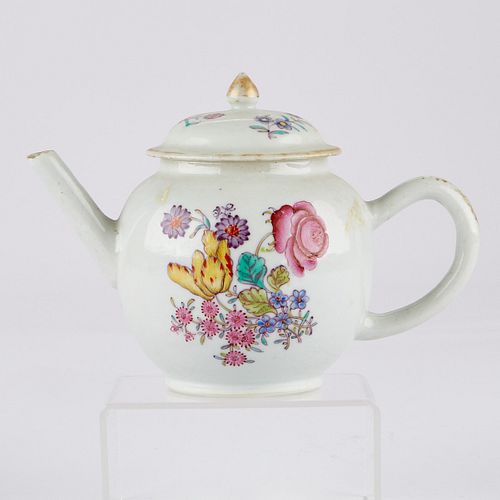 CHINESE EXPORT FAMILLE ROSE TEAPOT 37f425