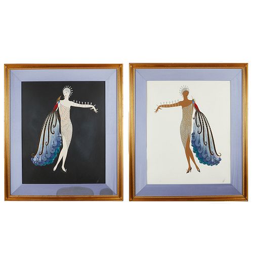 PAIR OF ERTE PRINTS DIVA 1 AND 37f4a0