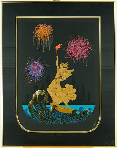 ERTE STATUE OF LIBERTY SERIGRAPHErte 37f4a1