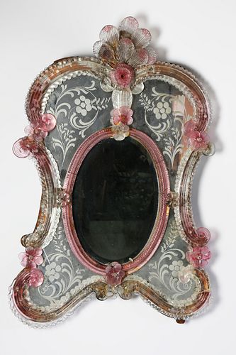 VENETIAN COLORED GLASS FRAMED DRESSING