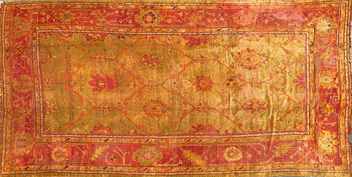 VINTAGE OUSHAK HAND WOVEN CARPETVintage 37f501