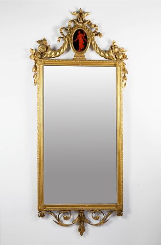 NEOCLASSICAL GILT FRAMED MIRROR  37f58b