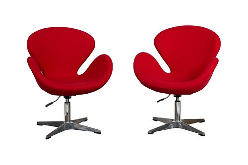 PAIR OF ARNE JACOBSEN STYLE MCM