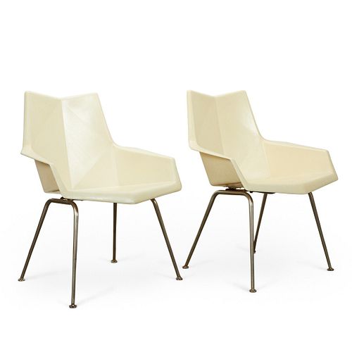 PR PAUL MCCOBB FACETED FORM ARMCHAIRS 37f642