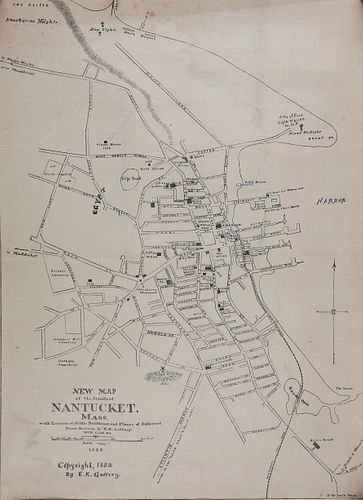 ORIGINAL HISTORICAL MAP OF NANTUCKET 37f676