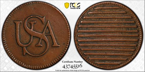 1785 US BAR CENT PCGS GENUINE N97BNOne 37f6f0