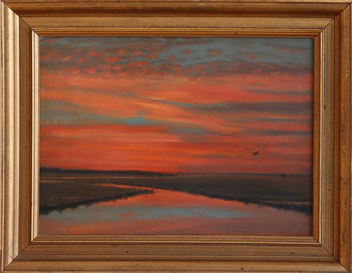 ROBERT STARK JR. OIL ON BOARD "DAWN