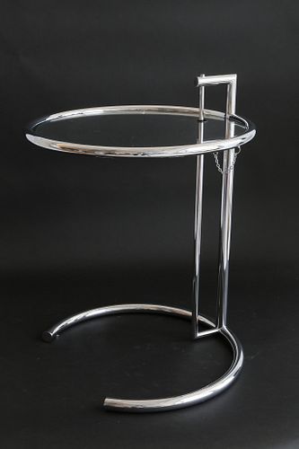 CONTEMPORARY CHROME AND GLASS ADJUSTABLE 37f796