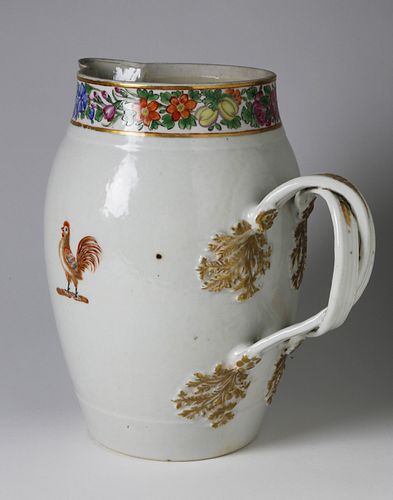 CHINESE EXPORT CIDER JUG WITH HAND 37f79f