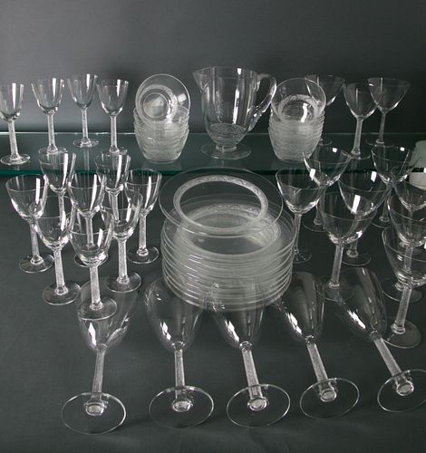 55 PIECE SET OF REN LALIQUE GLASS 37f7df