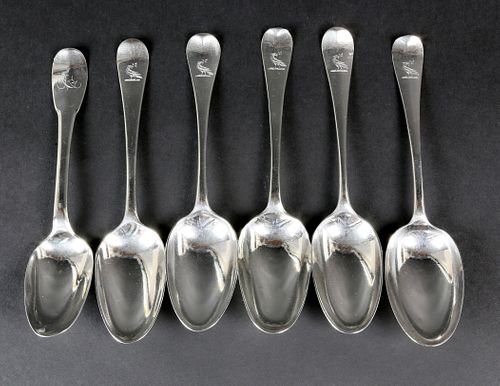 SET OF SIX ENGLISH STERLING SILVER