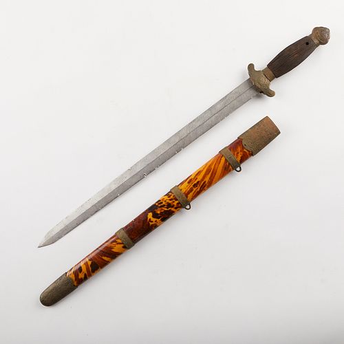 CHINESE SWORD W WOODEN SCABBARDChinese 37f84c