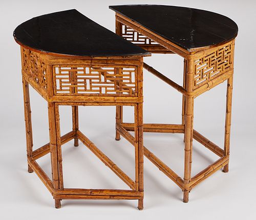 PAIR OF CHINESE BAMBOO LACQUER 37f903