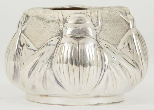 TIFFANY & CO. STERLING SCARAB VASETiffany