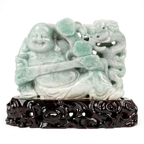 MODERN CHINESE CARVED JADE BUDDHAChinese 37fa7f