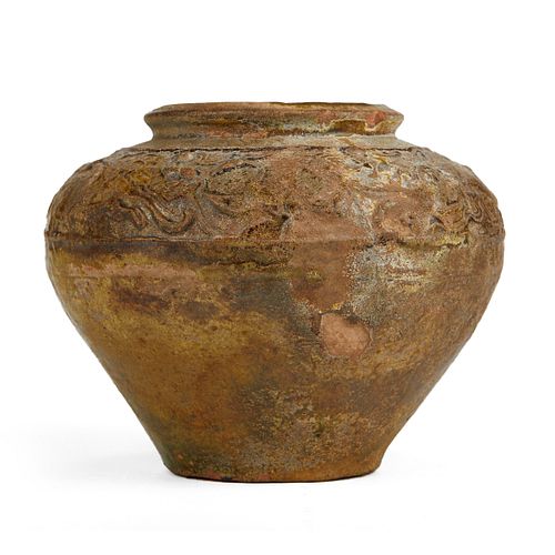 CHINESE TANG IMPRESSED JAR WITH 37fa87