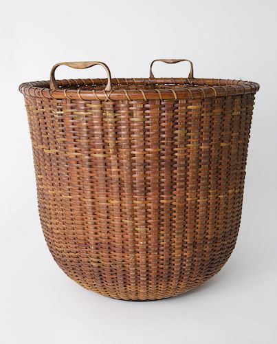 NANTUCKET DOUBLE HANDLED WASTE BASKET,