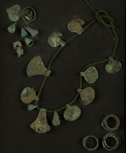 PRE-COLUMBIAN COPPER NECKLACE FRAGMENTSGroup