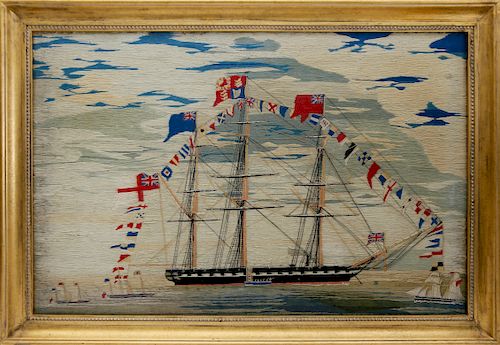 FINE BRITISH SAILORS WOOLWORKFINE BRITISH