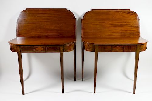 PAIR OF AMERICAN HEPPLEWHITE INLAID 37fd6e