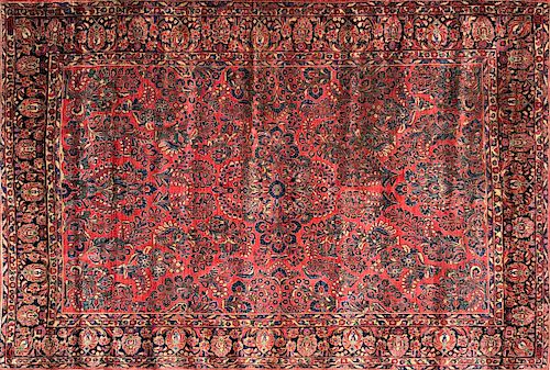 HAND KNOTTED SAROUK CARPETHand 37fd66