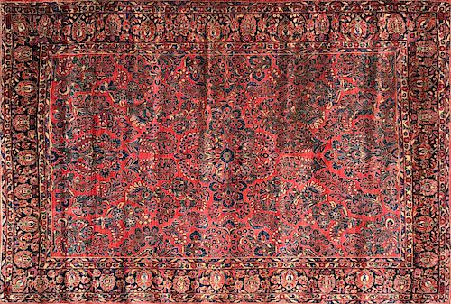 HAND KNOTTED SAROUK CARPETHand