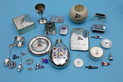 GROUP OF STERLING SILVER AND SILVER