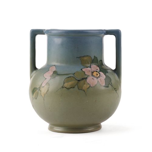 WELLER POTTERY HUDSON FLOWER VASE 37fd9d