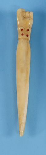 WHALER MADE WHALE IVORY BODKINWHALER