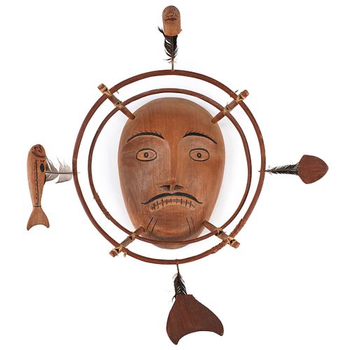 YUPIK NATIVE AMERICAN WOOD MASKNunivak 37fe79