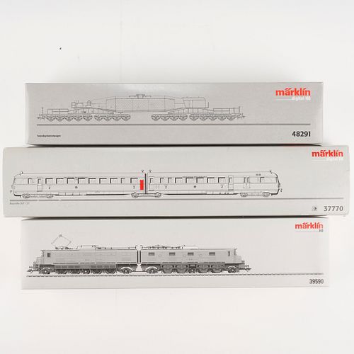 GRP: 3 MARKLIN HO SCALE TRAIN SETS -