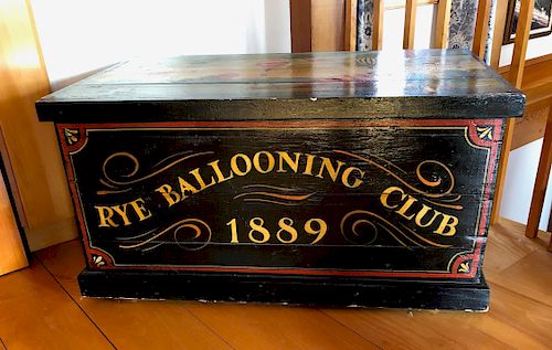 ENGLISH HAND PAINTED "RYE BALLOONING