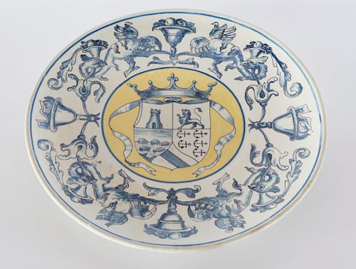 SPANISH ARMORIAL CERAMIC PLATTERSpanish