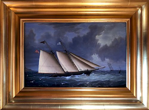DECORATIVE MARITIME PAINTING TWO 37ff23