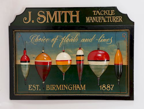 ANTIQUE STYLE WOOD TRADE SIGN J  37ff5b