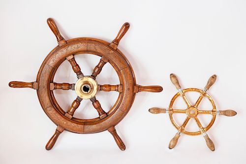 TWO NAUTICAL WHEELSTwo Nautical Wheels: