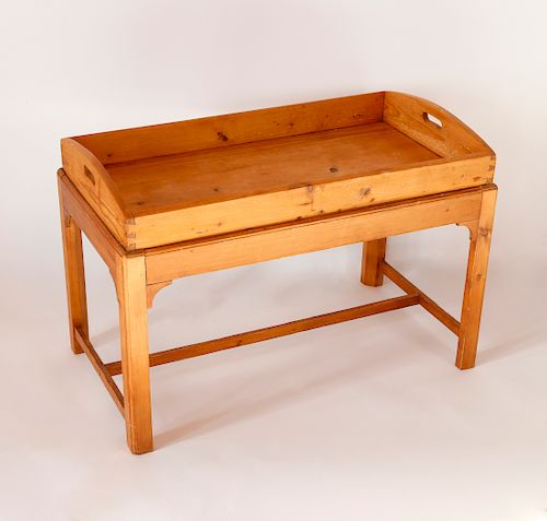 PITCH PINE TRAY TOP COFFEE TABLEPitch