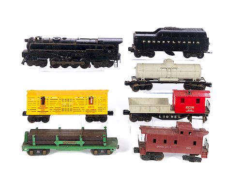 7 ANTIQUE TOY TRAIN CARSGood condition 37d90f